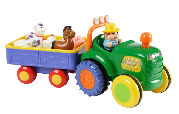 Happy Baby Traktor med Vagn och Djur | Leksaker - Bilar och andra fordon | GameStuff
