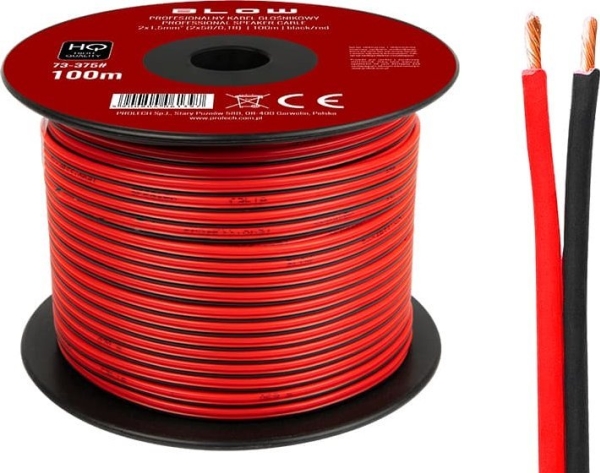 Lautsprecherkabel Blow 2X1,50 Mm Schwarz-Rot