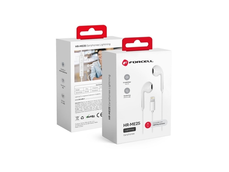 Forcell Earphones Med Lightning Stik.
