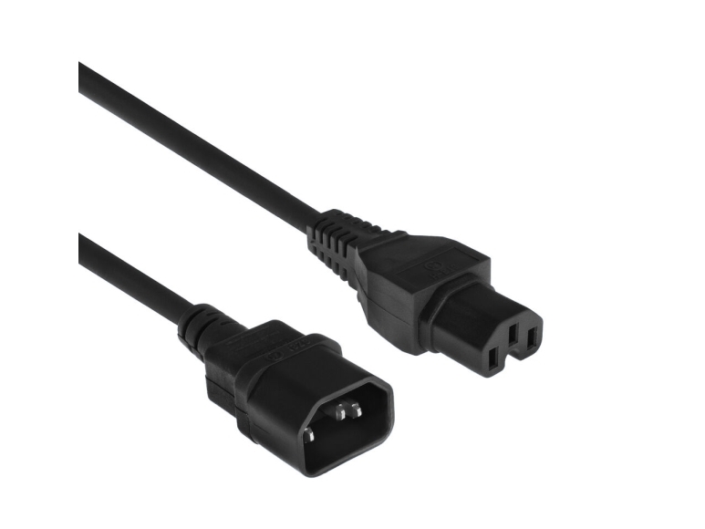 Act Powercord C14 - C15 Black 3 M