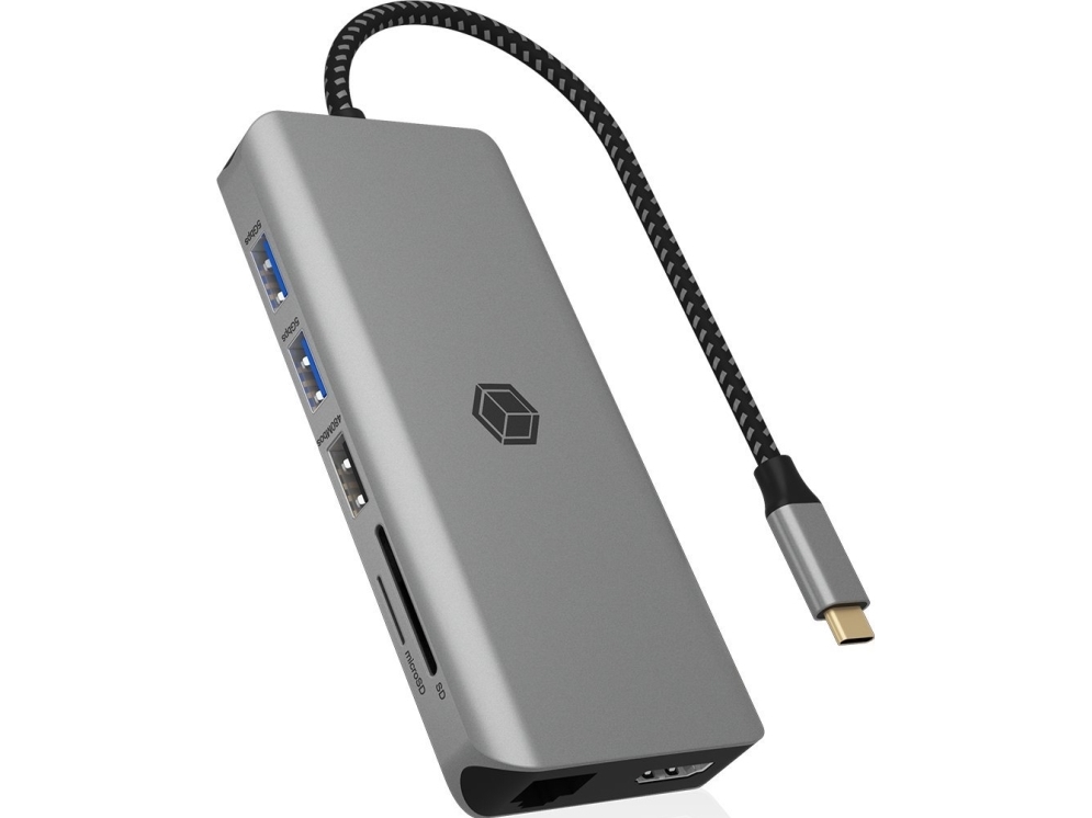 Ib-Dk4061-Cpd (Antrasitt, Usb-A, Usb-C, Hdmi, Kortleser, Gigabit Lan)