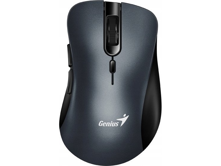 Genius Ergo 8100S Funkmaus, Metallgrau, 1600 Dpi