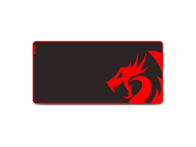 Redragon Kunlun P006a, Sort, Rød, Billede, Fiber, Gummi, Silke, Skridsikker Bund, Gaming Musemåtte