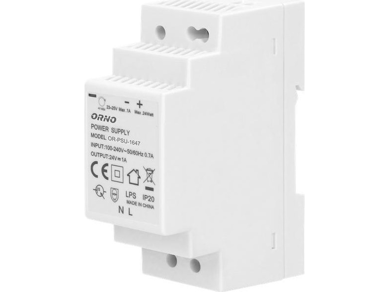 Orno Hutschienen-Netzteil 24Vdc 1A 24W Or-Psu-1647