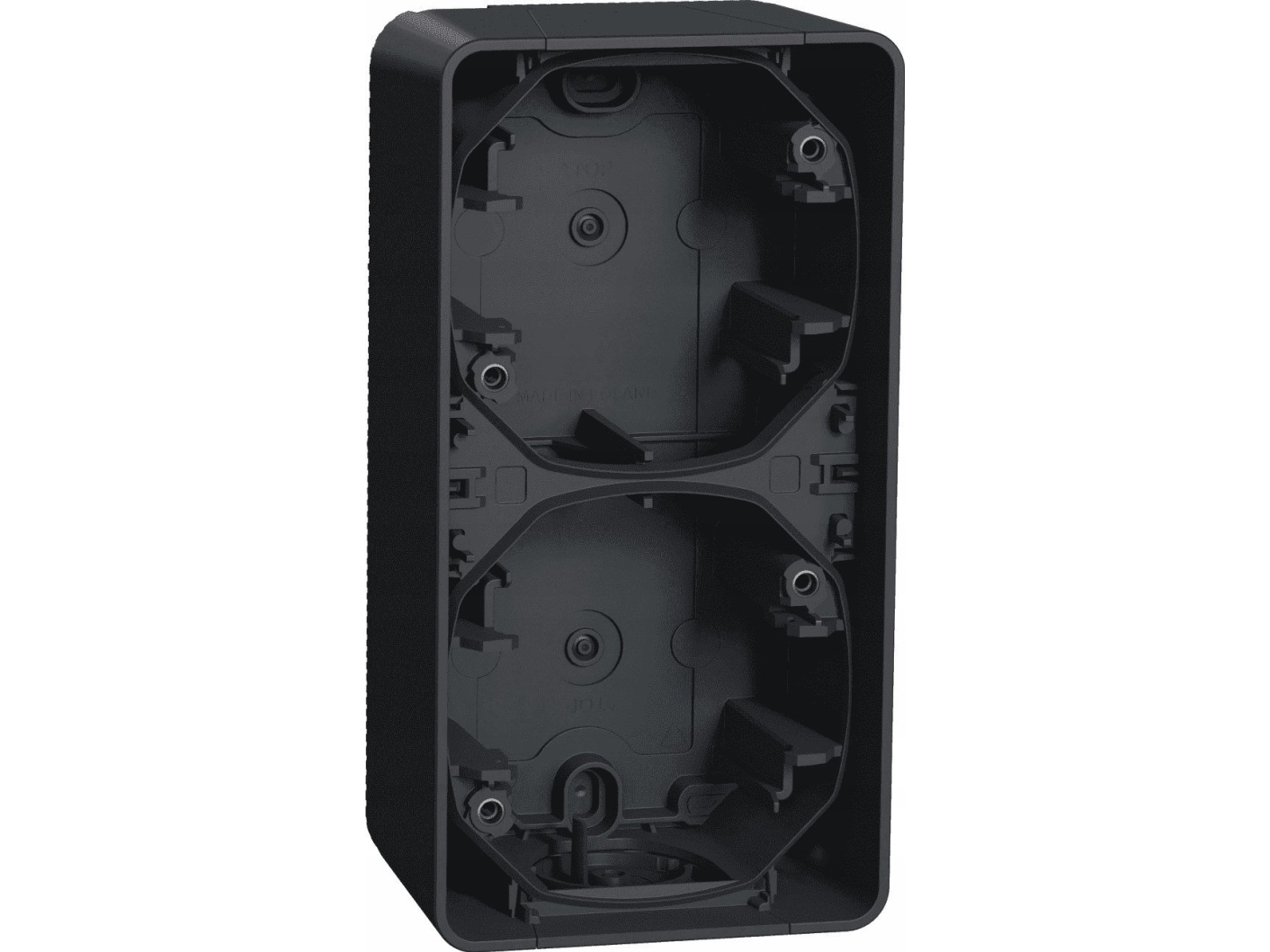 Schneider Electric Mureva Styl Wandmontage-Unterteil 2X Vertikal Anthrazit Mur37912