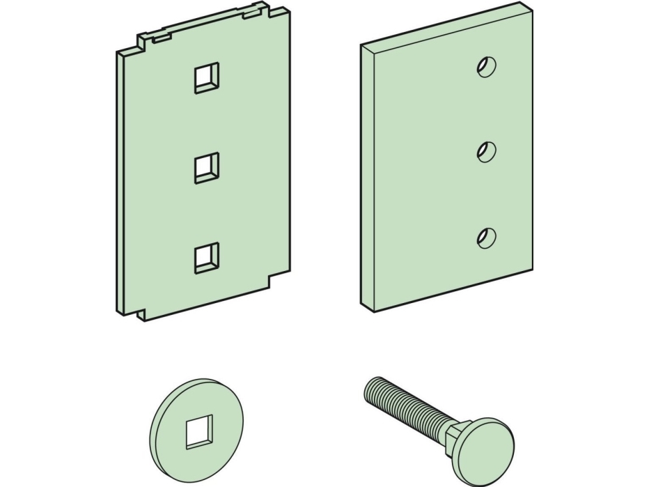 Schneider Electric Prisma Plus, System P, Anschluss Für Horizontale Schienen L = 120Mm Lvs04643