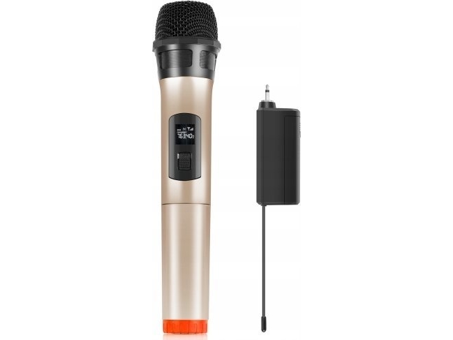 Puluz Wireless Studio Mikrofon Dynamisch 30M Uhf + 3.5Mm Empfänger / Pu628b / Gold