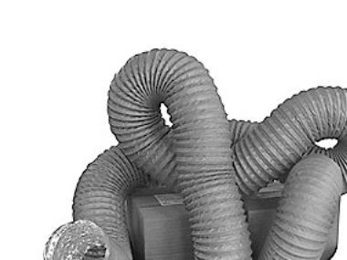 FLEX-250. Flexslange - PVC-belagt aluminiumsfolie på stålspiral L=5000 | Ventilation & Klimat - Ventilation - Badrumsfläktar | GameStuff