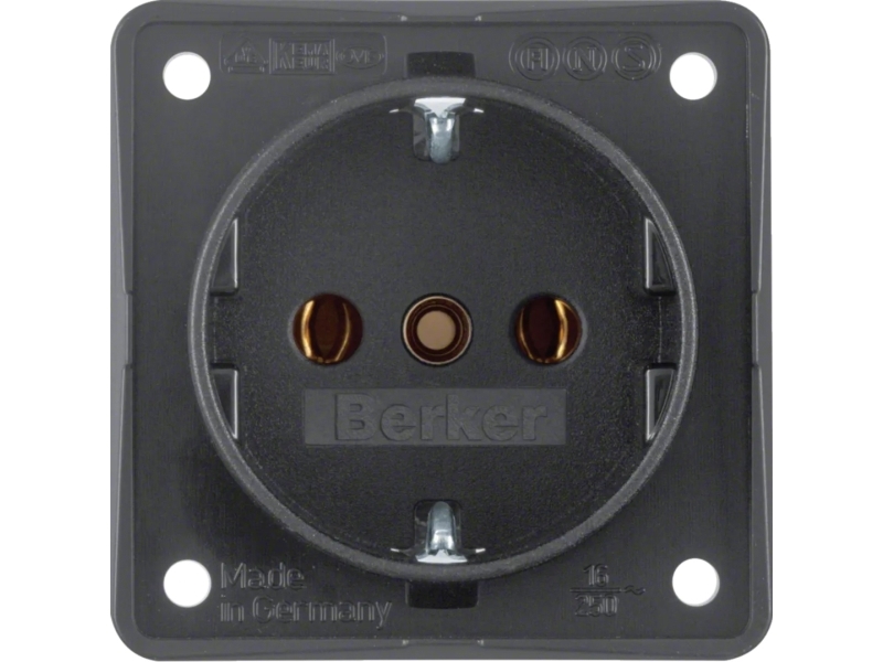 Berker 0941 85 25 05 Schuko-Steckdose Anthrazit B.Mobil