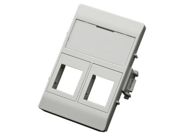 Dataudtag, lige - Type C, for 2 stk. Csslr plus keystone konnektor, farve: grå | EL Artiklar - Andra EL - Övriga | GameStuff