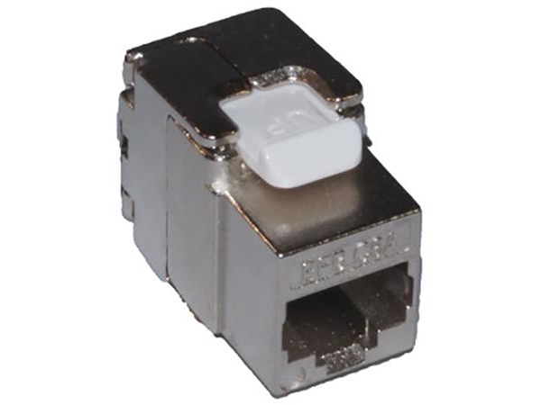 Kontaktdon kat 6A FTP keystone, verktygslös, 50-pack, färg: krom - (50 st.) | Datortillbehör - Kablar & adaptrar - Nätverkskablar | GameStuff