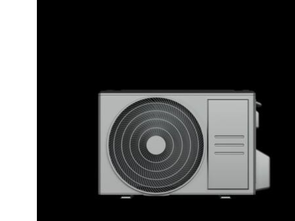 ELL SOLID MÖRK UTOMHUSENHET | Ventilation & Klimat - Värmepumpar - Luft-luftvärmepumpar - Endast utomhusdel | GameStuff