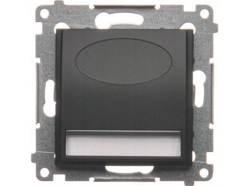 Kontakt-Simon Simon 54 Led-Beleuchtung 14V Dc 0,42 W Warmweiß 3100 K Matt Schwarz