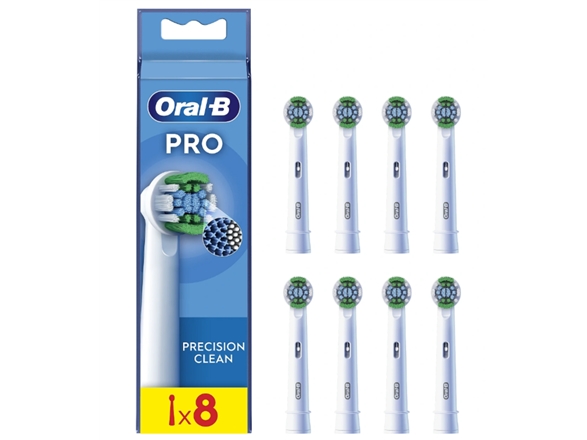 Braun Oral-B Eb20-8 Ir Precision Clean Pro Dantų Šepetėlio Galvutės, 8 Vnt.