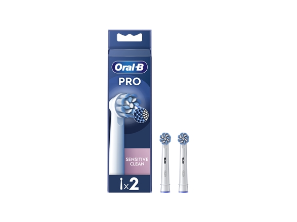 Braun Oral-B Eb60-2 Jautrus Clean Pro Dantų Šepetėlio Galvutės, 2 Vn