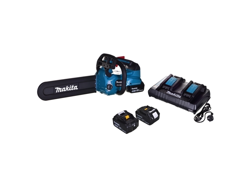 MAKITA grandininis pjūklas 2x18V DUC306PT2B 30cm 2x5.0Ah