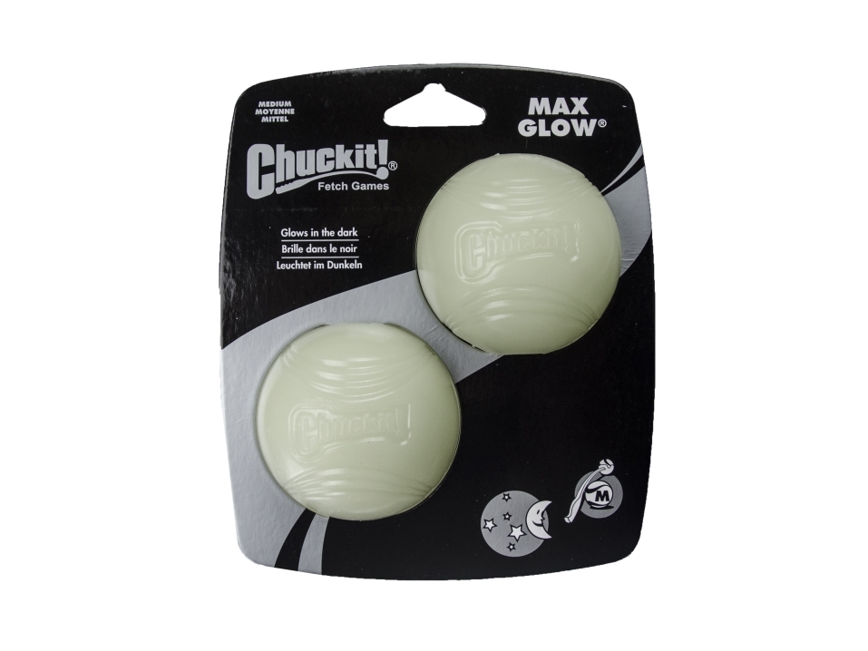 Chuckit! MAX GLOW M 2-pack 6,5 cm