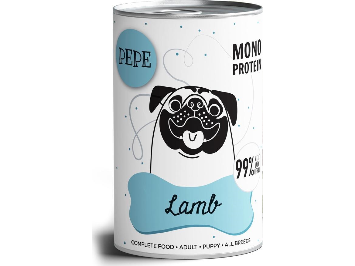 Paka Zwierzaka Paka Zwierzaka Nassfutter Pepe Lamm (Lammfleisch) 400G