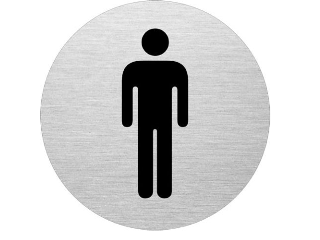 Herren-Wc-Schild :75Mm Alu107x1x85mm 0,012Kg (1Stk)