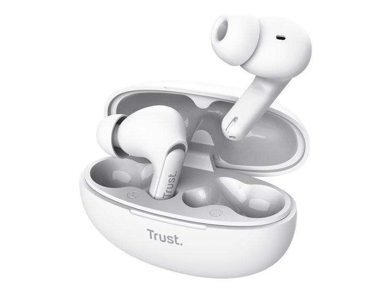 Trust Yavi - Ægte Trådløse Øretelefoner Med Mik. - I Øret - Bluetooth - Hvid