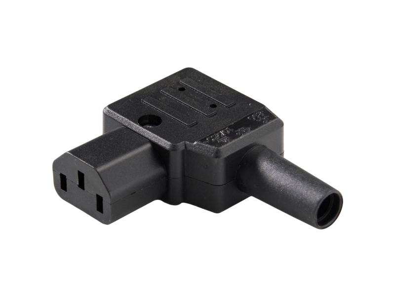 Martin Kaiser 890/Sw Iec-Stik Stik, Vinklet 10 A Sort 1 Stk