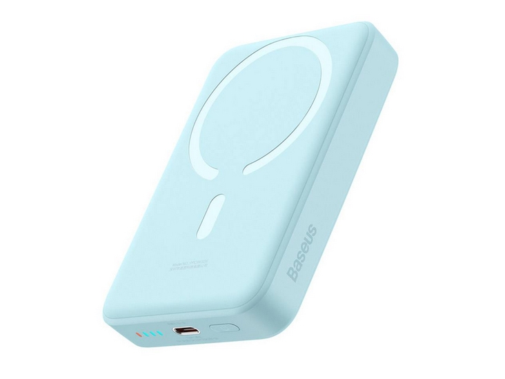 Baseus Magnetic Mini, 10000 Mah, Kabelloses Aufladen, 3,85 V, Blau