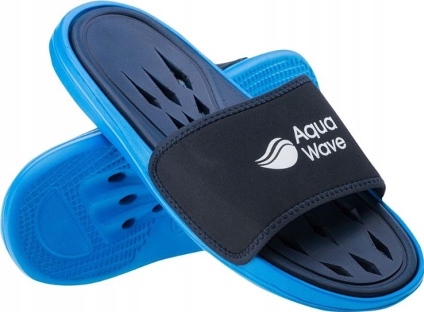 "Aquawave Herren Peles Navy/Lake Blue Pantoffeln. 44