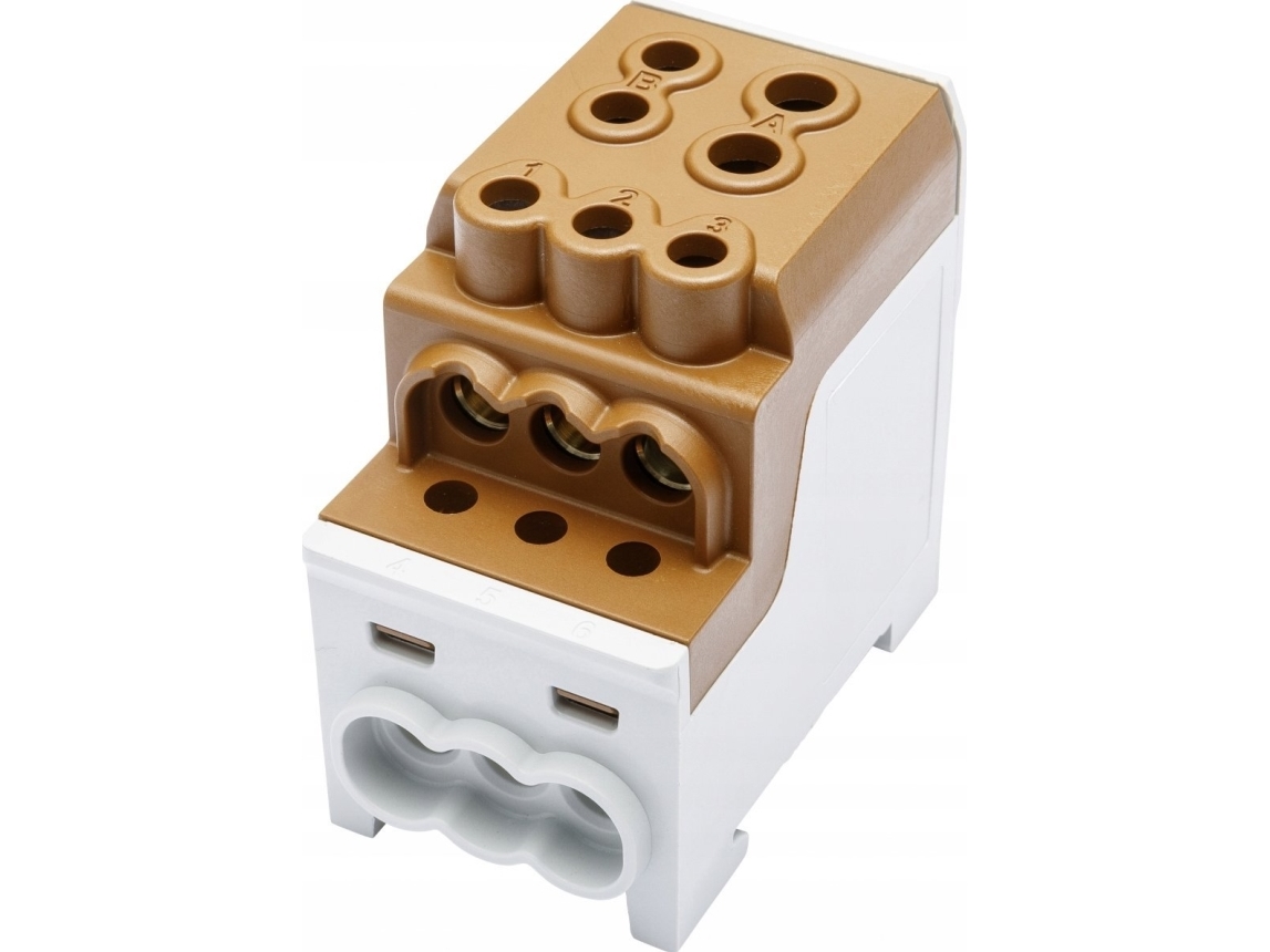 Simet Fordelings-/Koblingsblok Al/Cu Sdb 200 (80030) Simblock Brun 81602015