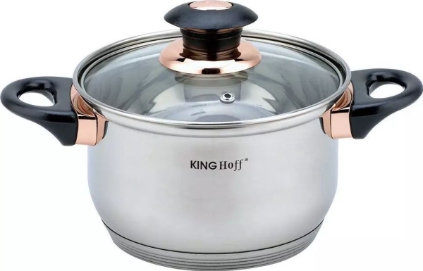 Kinghoff Gryder I Rustfrit Stål 12 Stk Kinghoff Kh-1767 Med Stegepande Og Kasserolle Induktion Gas