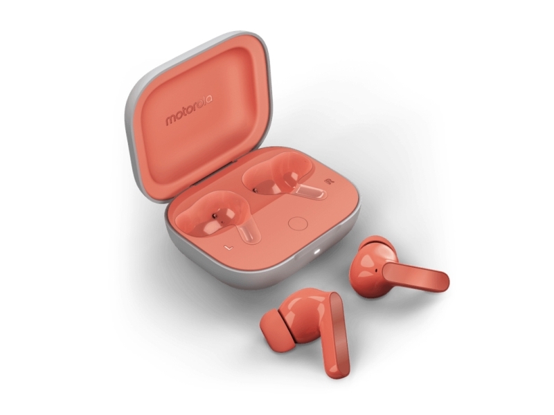 Motorola Moto Buds, Kabellos, Anrufe/Musik/Sport/Alltag, Kopfhörer, Koralle