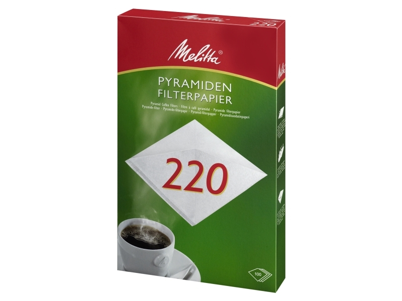 Pyramidefilter Nr. 220 Hvid,100 stk/pk