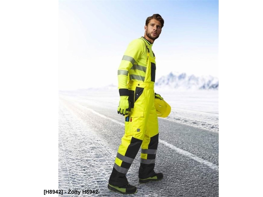 Work Half Overalls Ardon, Black/Yellow, M Size