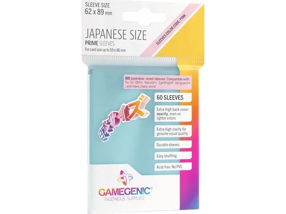 Gamegenic Clear Japanese Prime Sleeves