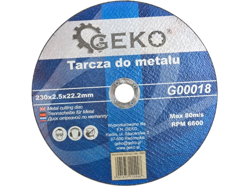 Geko Metalskive 230X2,5X22,2 (G00018)