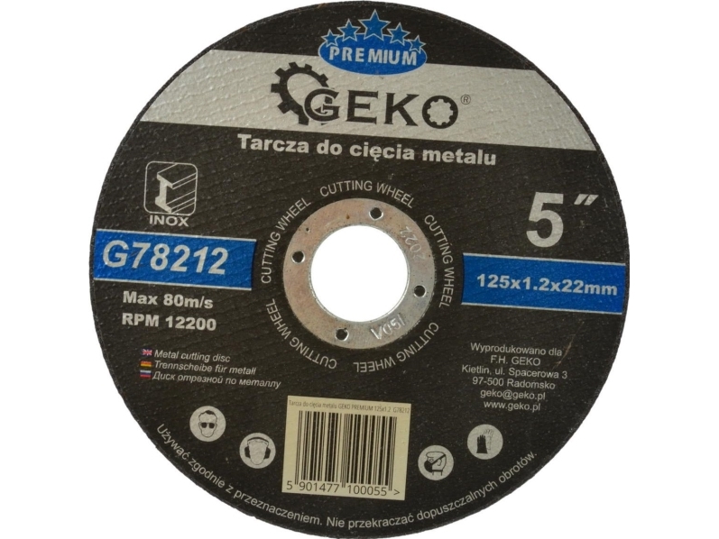 Geko Metalrondel Til Rengøring Premium 125X1,2 Inox (G78212)