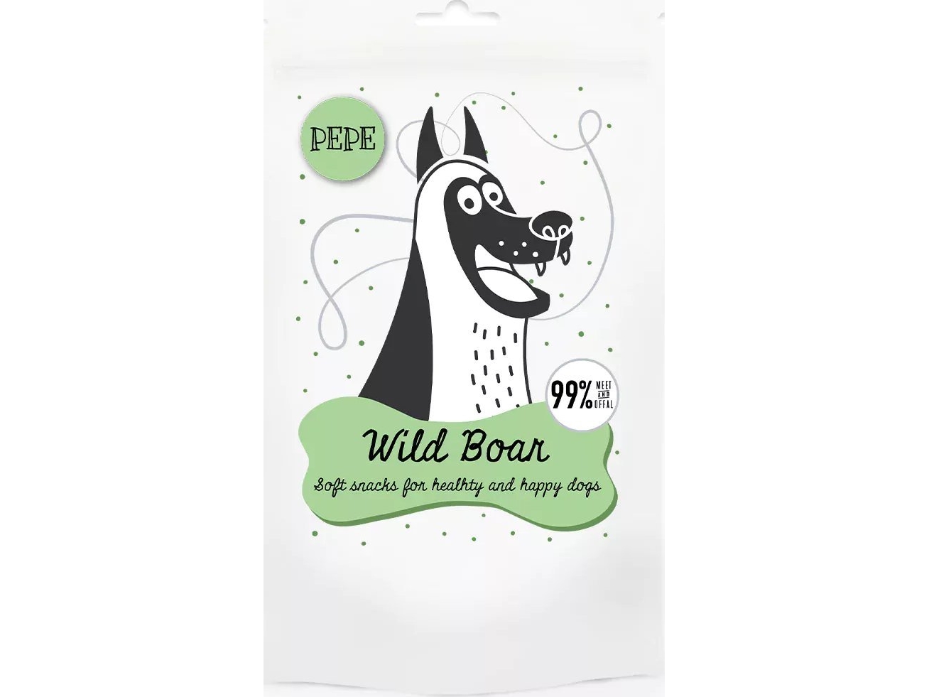 Paka Zwierzaka Paka Zwierzaka Pepe Mini Chunkies Wildschwein Hundeleckerli 70 G