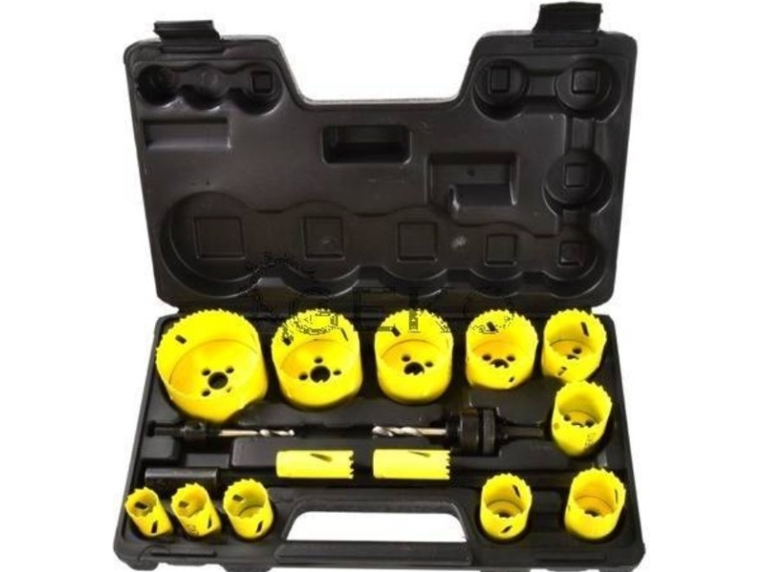 Geko Bimetall Lochsäge-Set Für Metall Und Holz, 17-Tlg.