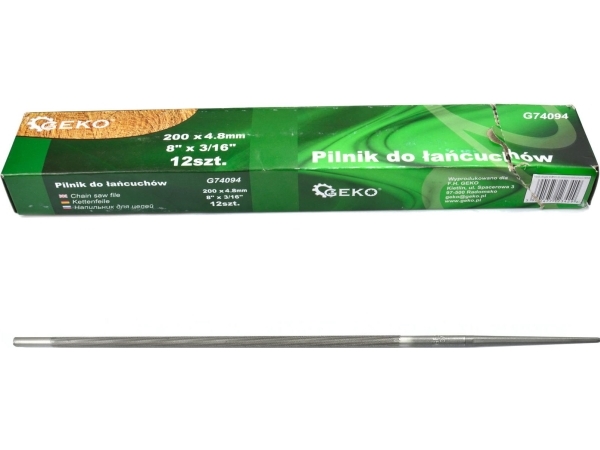 Geko rundfil 4,8 mm til kædeslibning (G74094)