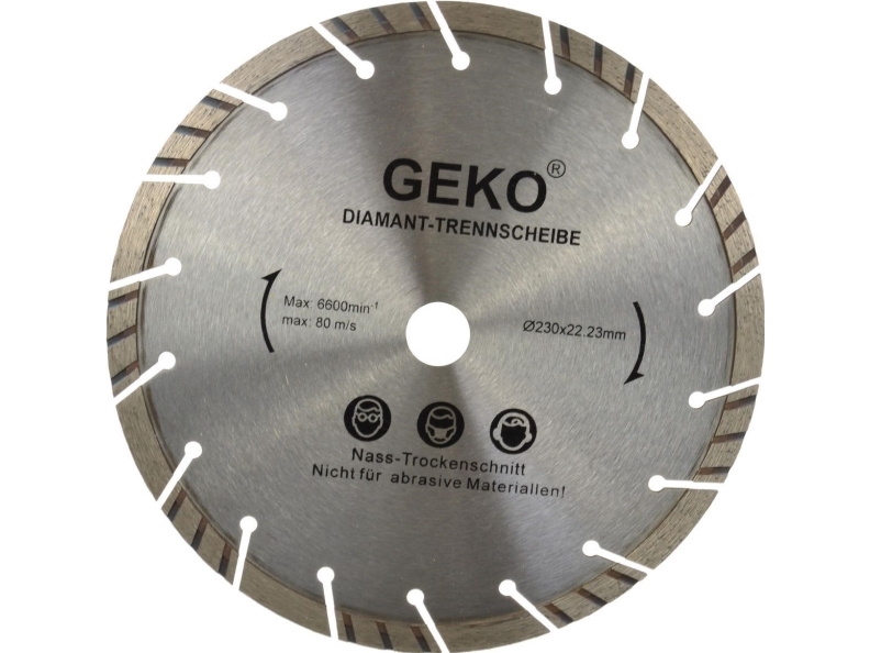 Geko Diamantklinga 230 Mm Grå-Laser (G00223)