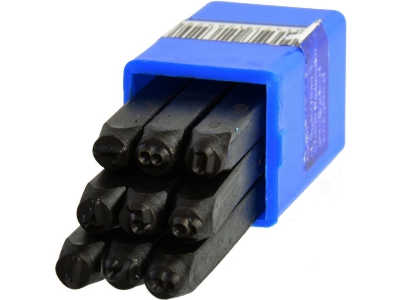 Geko numreringsstämplar siffror 4 mm / 9 delar (50/100) | Verktyg & Verkstad - Handverktyg - Pennor og Snickare penna | GameStuff