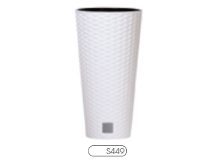 Prosperplast Osłonka RATO TUBUS biała 30 cm | Baby & barn - Dekoration - Burkar och krukor | GameStuff