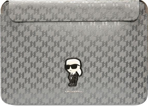 Karl Lagerfeld Karl Lagerfeld Hülse Klcs14sakhpkg 14" Silber/Silber Saffiano Monogramm Ikonik