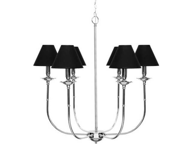 Light Prestige Glamour Lp-979/6P Pendelleuchte, Kette, Schwarz