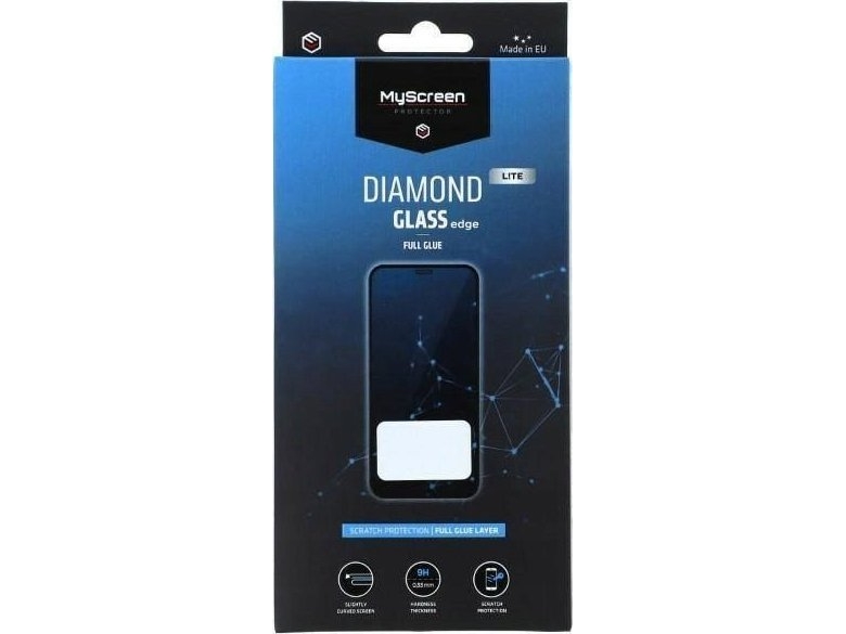 Myscreen Protector Oppo A17/A17k - Gehärtetes Glas Für Leicht Abgerundete Bildschirme Diamond Glass Lite Edge Full Glue