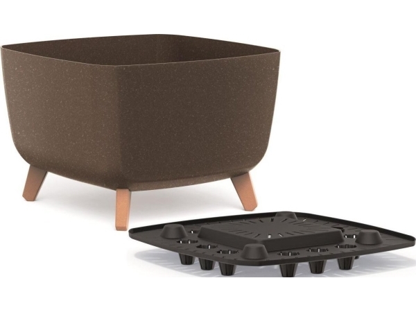 Prosperplast DONICZKA GRACIA SQUARE ECO WOOD 39x39 cm KAWA