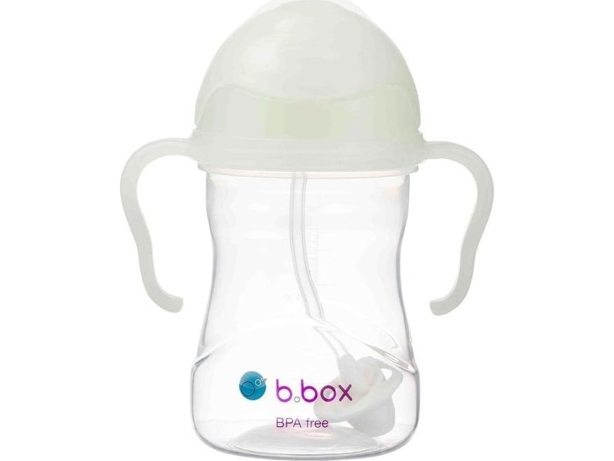 Gertuvė B.BOX 200232 Vandens butelis su šiaudeliu 240 ml švytėjimas