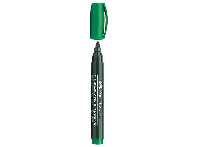 Faber-Castell Wasserfester Marker Rundspitze Grün