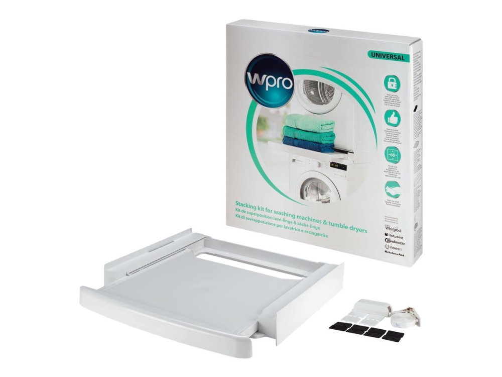 Whirlpool Sks101, Stapelset, Whirlpool, Kunststoff, Washing Machines, Tumble Dryers, 600 Mm, 600 Mm