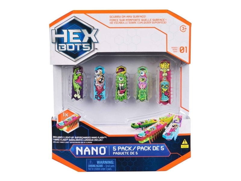 Hex Bots Mechimals Flash Nano 5Er Pack Cdu