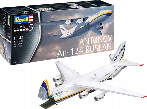 Revell 03807 Antonov An-124 Ruslan Modelfly Byggesæt 1:144
